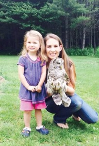 Daughter Harper, seen here with Jessica,  is an active participant in the releases of rehabilitated creatures.                                  Courtesy photo